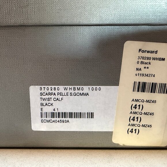 Alexander McQueen Triple Monk Strap Black Dress Shoe with Steel Tip - sz 41 - Picture 8 of 11